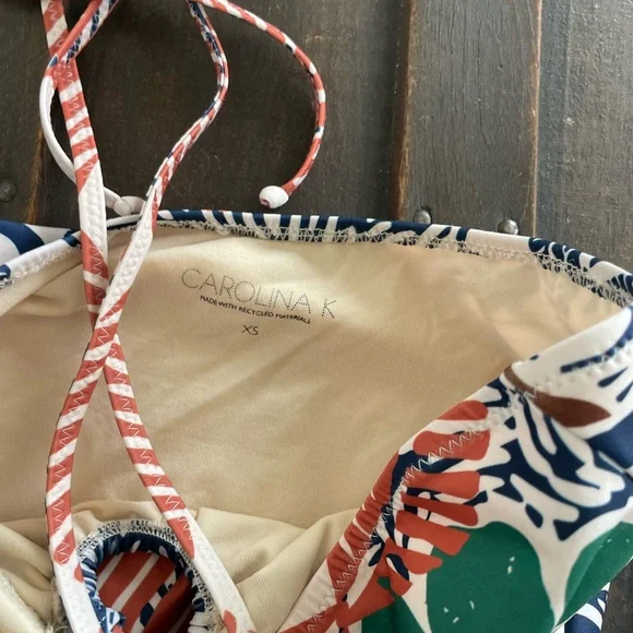 Carolina K for Free People Printed Hugh Waist Bikini XS - Picture 6 of 9